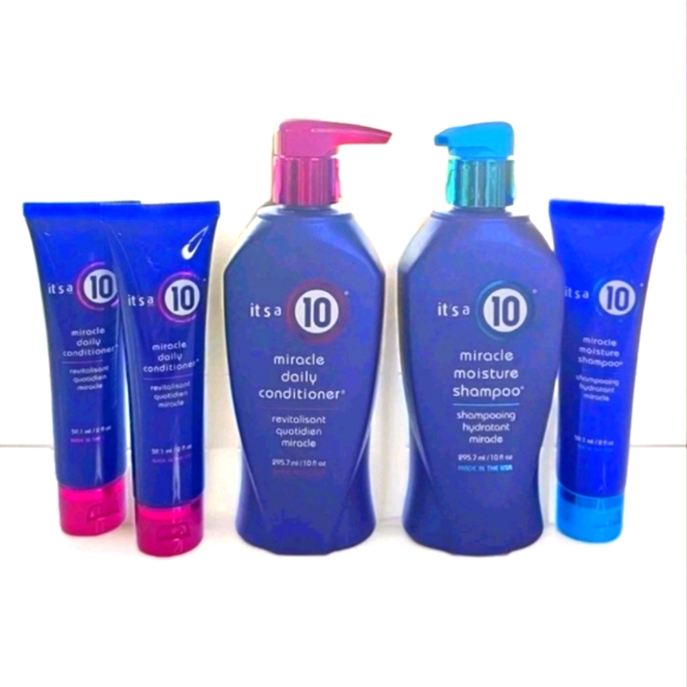Miracle Moisture Shampoo and Conditioner Set - Blue